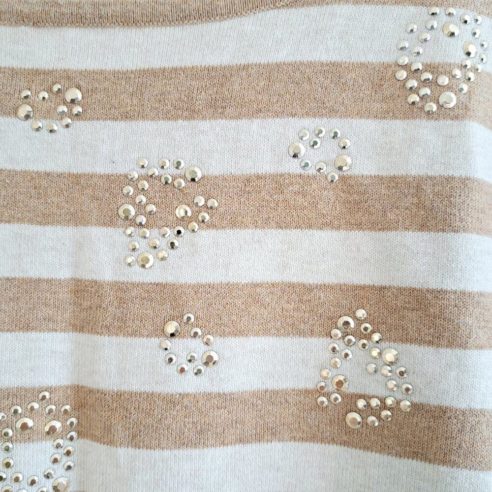 Ruby Rd. Embellished Striped Sweater - Picture 2 of 6